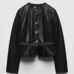 ZARA 人造皮革外套