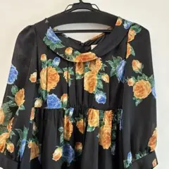 rough vif 花柄 七分袖 ワンピース　ドレス　結婚式