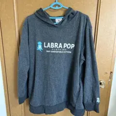 LABRA POP グレー フード付きパーカー　ポケット付き　ひとぴーさん専用
