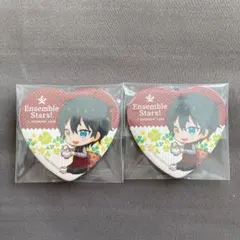 【あんスタ】影片みか アニカフェ ハート缶バッジ(2個セット)