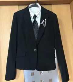 フォーマルスーツ 黒 上下 白シャツ付　COMME CA ISM