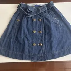 BLUELABEL　CRESTBRIDGE　デニム　膝丈スカート