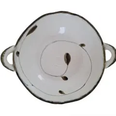 ◆手描き◆手付き大皿◆深皿◆和食器◆蔦◆実◆渦巻き◆