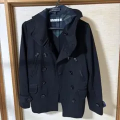 本日限定セール　NIR ポンチ素材　フード付きショート丈ピーコート Mサイズ