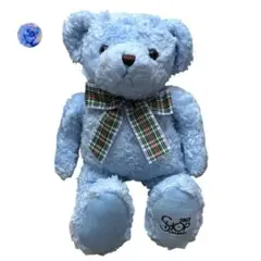 2003年 テディベア ぬいぐるみ ブルー 비매품 ショップチャンネル