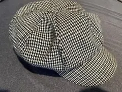 千鳥柄 キャスケット ハット
