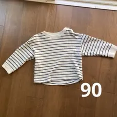 ユニクロ　ボーダー　長袖Tシャツ　90