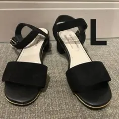 【美品】ORiental TRaffic×earth ストラップサンダル 黒 Lのサムネイル