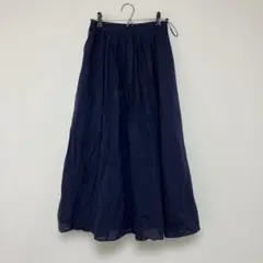 GLACIERネイビー フレアスカート M