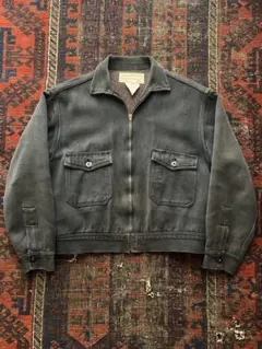 50s 60s ウィップコード コットンワークジャケット 墨黒 whipcode