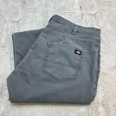 Dickies　ワークパンツ　ダックパンツ　W39　グレー　古着