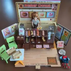 ドーナツいっぱい　ミスタードーナツショップ&リカちゃん&制服2点つき