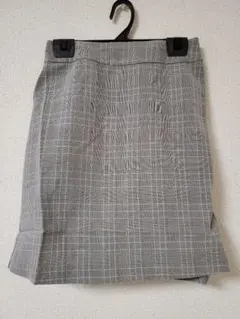 チェック柄台形スカート