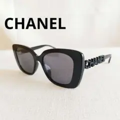 CHANEL サングラス 5422-B-A キャットアイ ブラック 偏光レンズ - メルカリ