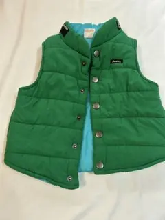 JUNK STORE 中綿ベスト サイズ90 緑/青