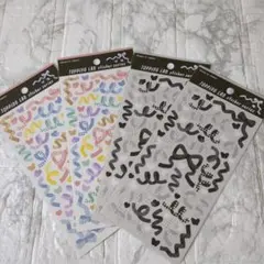 GAIA TOPPING LAB　ステッカー　 ニュアンス　モノトーン　リボン