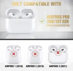 AirPods Pro 2 第2世代/第1世代ケース クリア ソフト ケース