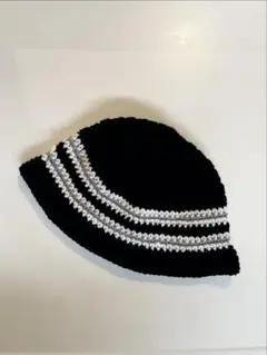 クラッシャーハット　ビーニー　ハンドメイド　男女兼用