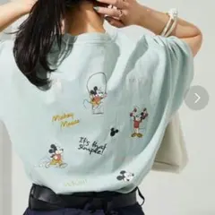 FREAK’S STORE半袖Tシャツ　Disneyコラボ　ライトグリーン
