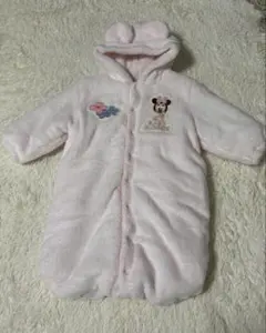 ⭐︎新品未使用⭐︎ ミニーマウス フリースアウター　ロンパース　50-70