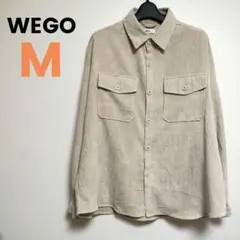 ウィゴー メンズ ビッグシルエット コーデュロイシャツ ベージュ M 美品
