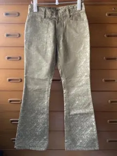 a MORGAN HOMME ゴールド　ジャガード　フレアパンツのサムネイル