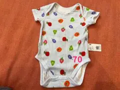 UNIQLO70cm 半袖ボディスーツ　はらぺこあおむし