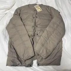 無印良品 ノーカラーブルゾン XL ライトベージュ