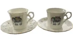 NARUMI ナルミ　カップ＆ソーサー2客セット　幸せを呼ぶ象
