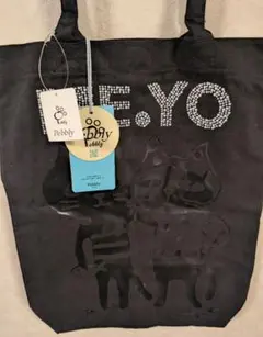 Pebbly ブラック トートバッグ