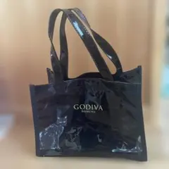 GODIVA 光沢のある黒トートバッグのサムネイル