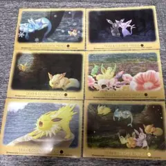 ポケモンセンター イーブイとカラフルフレンズ クリアカード　6種セット 非売品】ポケモンセンター イーブイ＆カラフルフレンズ クリアカード 6