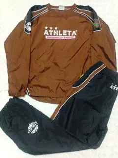 ATHLETA ブラウン ピステ ウィンドブレーカー セットアップ O
