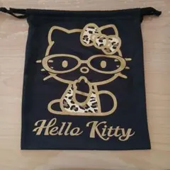 Hello Kitty レオパード柄 巾着袋