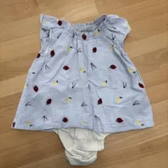 petit main フルーツ刺繍ロンパース　70