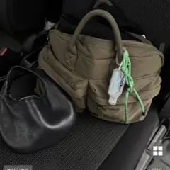 【新品未使用】ミドルマルチポケットクロスバック (khaki)
