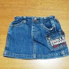 MIKI HOUSE　ミキハウス　ダブルビー　デニムスカート 80