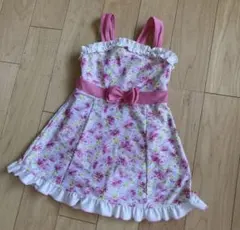 女の子用花柄ワンピース水着 130cm