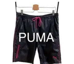 PUMA ハーフパンツ ブラック ピンク ドローコードのサムネイル
