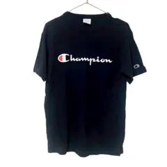 Champion チャンピオン (S) Tシャツ ロゴ 定番 ベーシック 黒