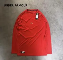 「未使用品」UNDER ARMOUR 赤 長袖 トップス