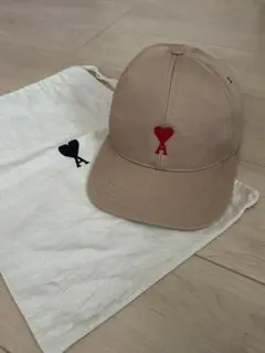 週末お値下げ❣️】ami ピンク ベースボールキャップ 収納袋付き