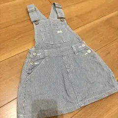 MPS デニムストライプ オーバーオール 110