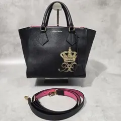 A.D.M.J. 2way ハンドバッグ ショルダーバッグ シボ革 タグ付きのサムネイル