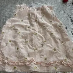 petit main 花柄刺繍 ノースリーブ 130