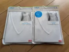 ユニクロ エアリズム メッシュVネック （ノースリーブ）L 2点