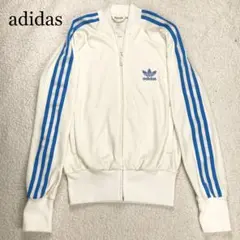 adidas トラックジャケット トレフォイルロゴ 刺繍 白タグ 00S XS