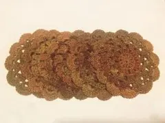 かぎ針編み 円形コースター