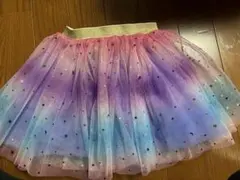 チュール　スカート　レインボーカラー