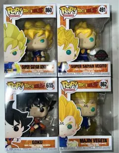 fnkopop ドラゴンボール 4体セット ベジット 魔人ベジータ 孫悟空